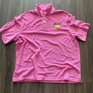 H&M Pink Smiley Polo Shirt